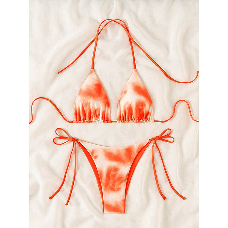 Triangle Halter Bikini Set with Side Ties view 56