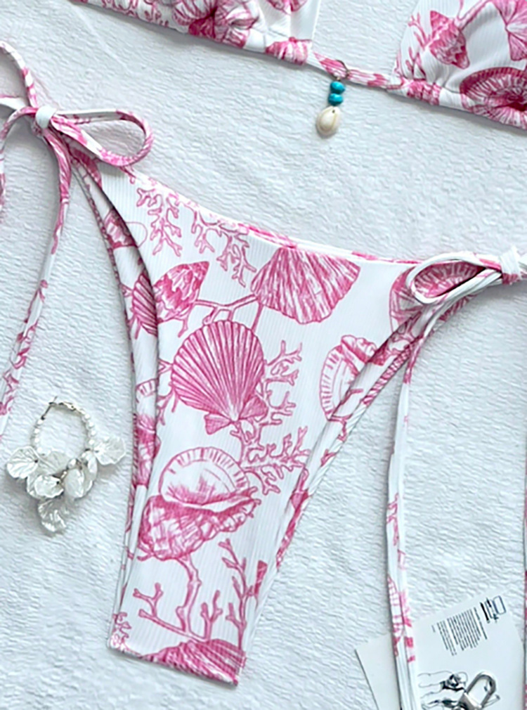 Two-Piece Halter Bikini Set with Tie-Side Bottoms view 9