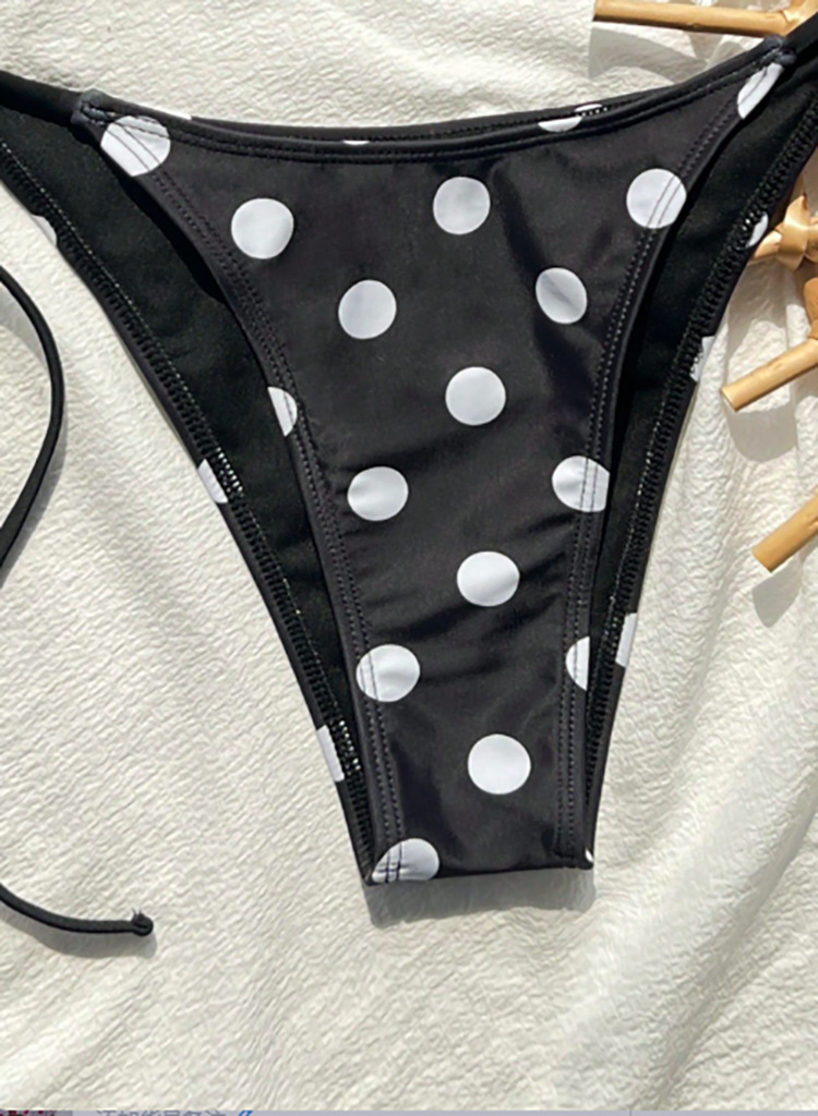 Two-Piece Triangle Bikini Set with Halter Neck and Side Ties view 15