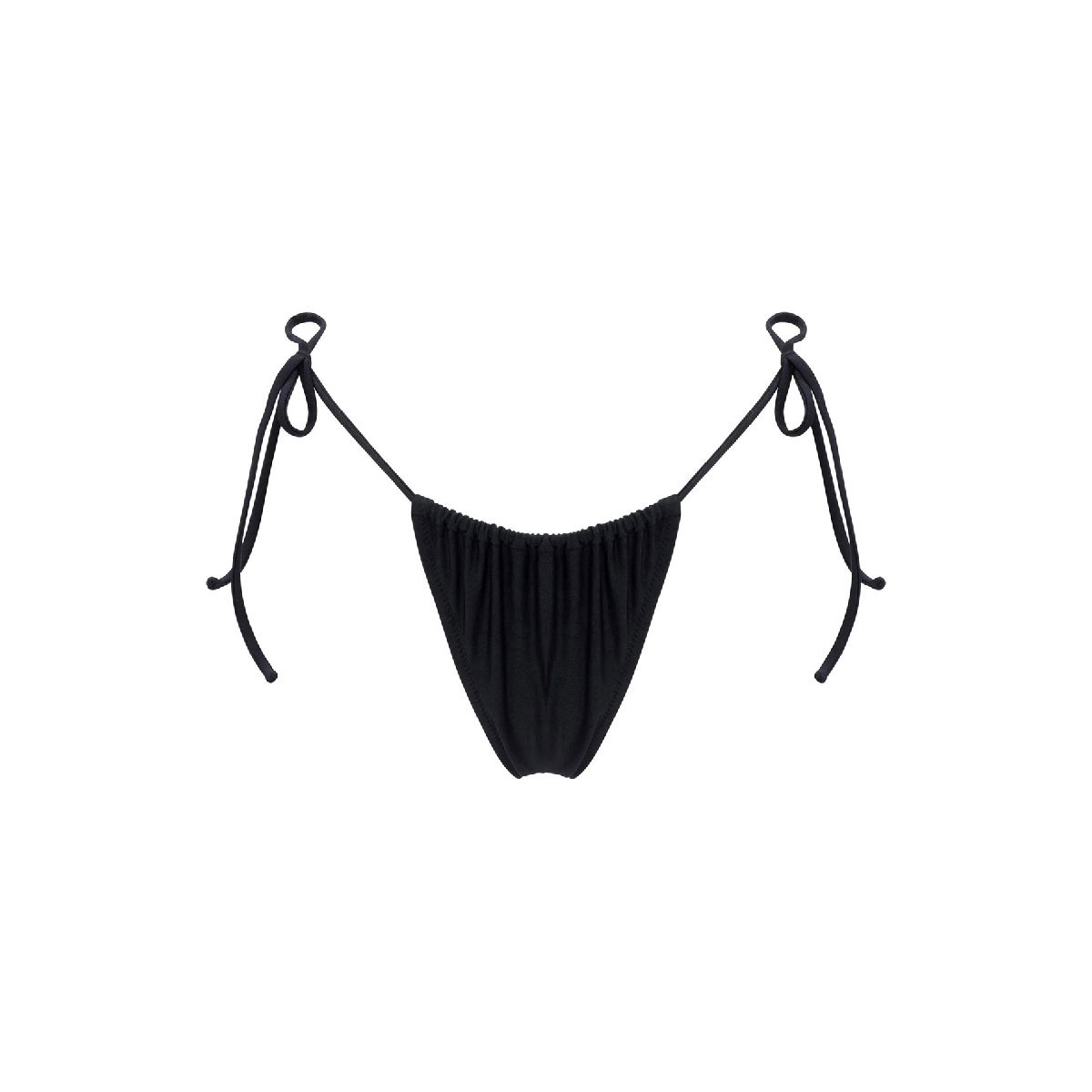 Strappy Ruched Bikini Set with Tie-side Thong view 10