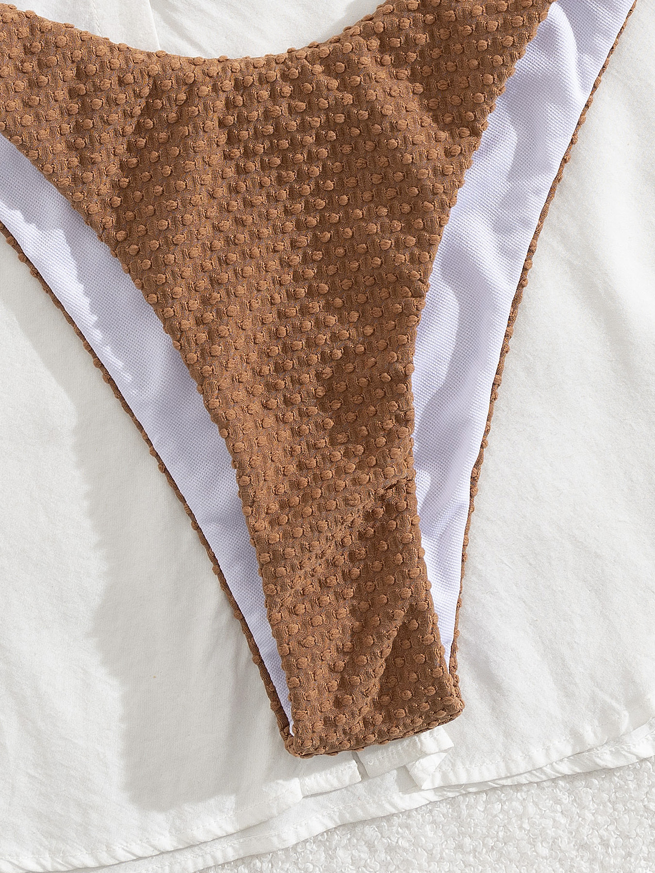 Two-Piece Triangle Bikini Set with Tie Straps view 5