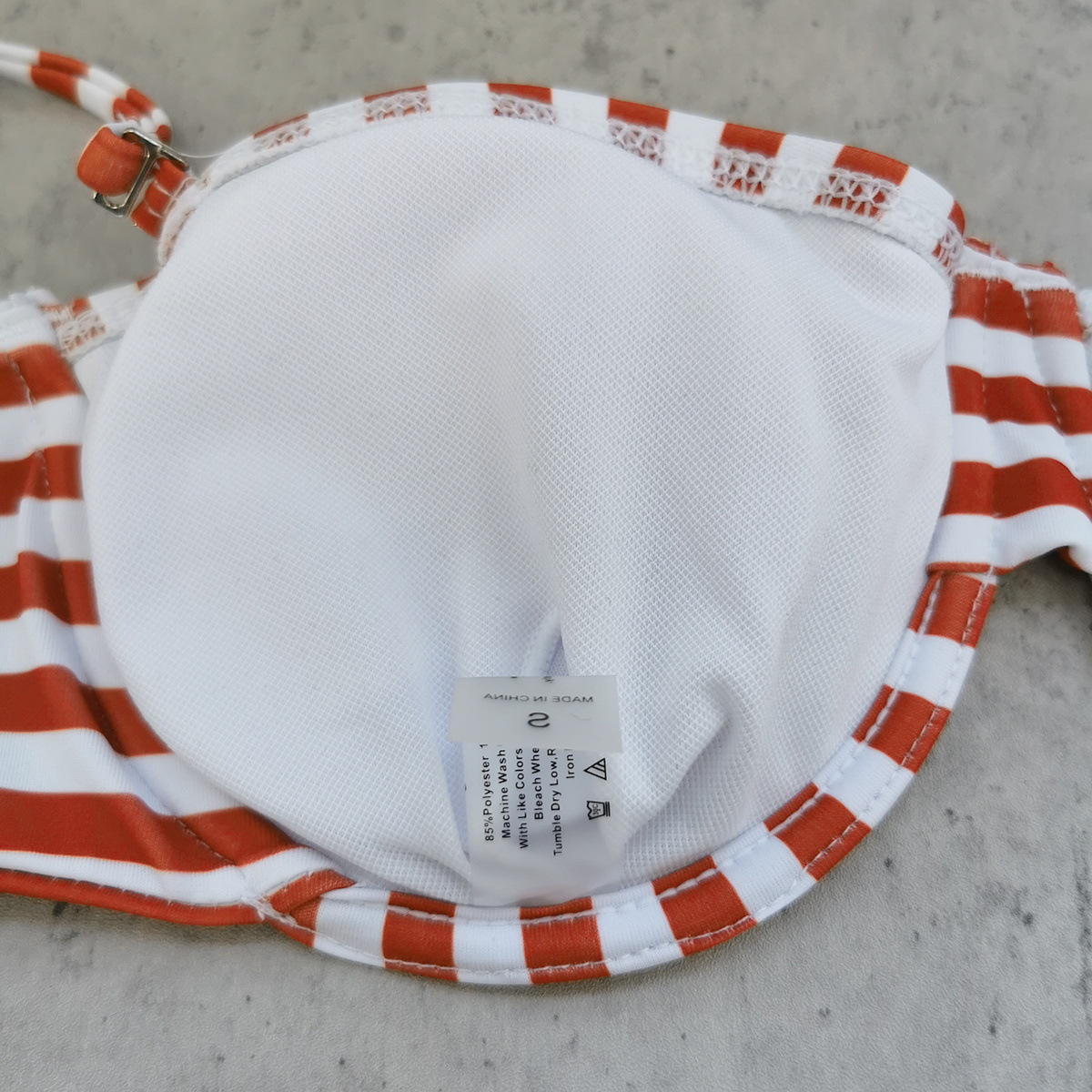 Two-Piece Bikini Set with Adjustable Straps and High Waist Bottom view 5