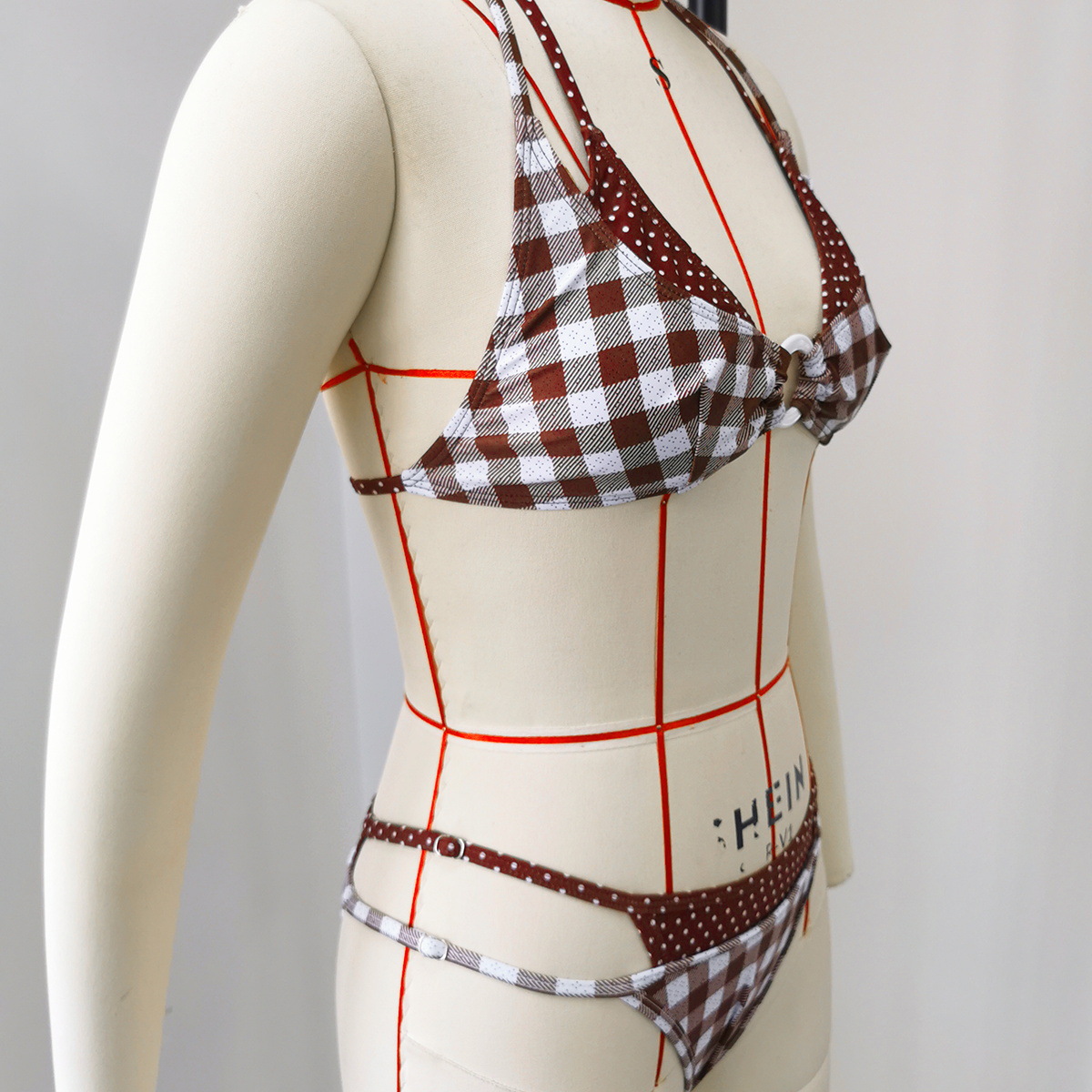 Two-Piece Triangle String Bikini Set with Ring Detail view 11