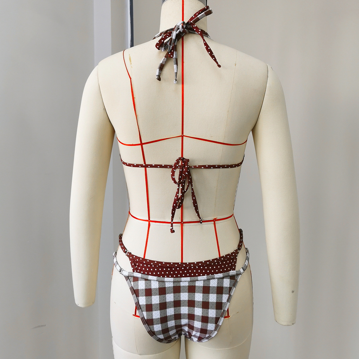 Two-Piece Triangle String Bikini Set with Ring Detail view 13