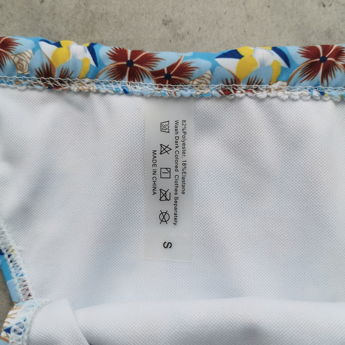 Two-Piece Bikini Set with Triangle Cups and Side Tie Bottoms view 5