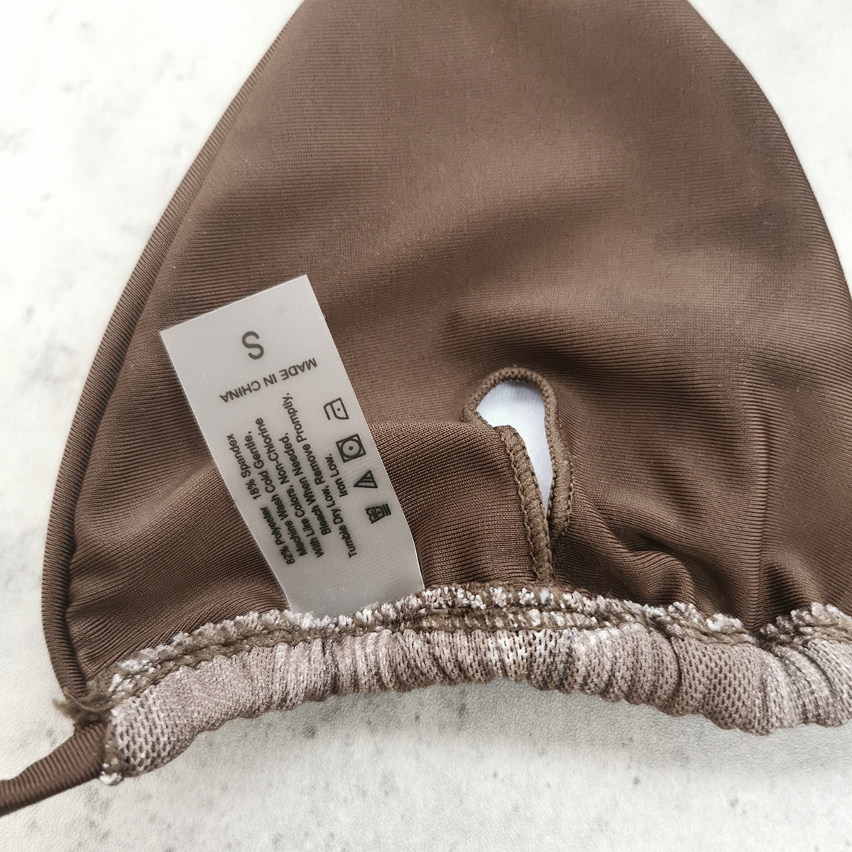 Halter Neck Triangle Bikini Set with Side Tie Bottoms view 7