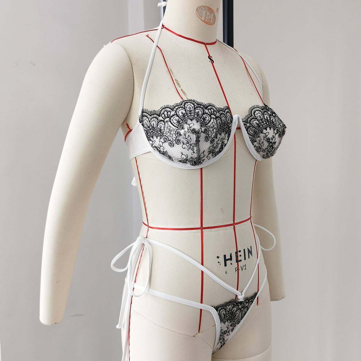 Strappy Underwire Bikini Set with Low-Rise Bottoms view 17