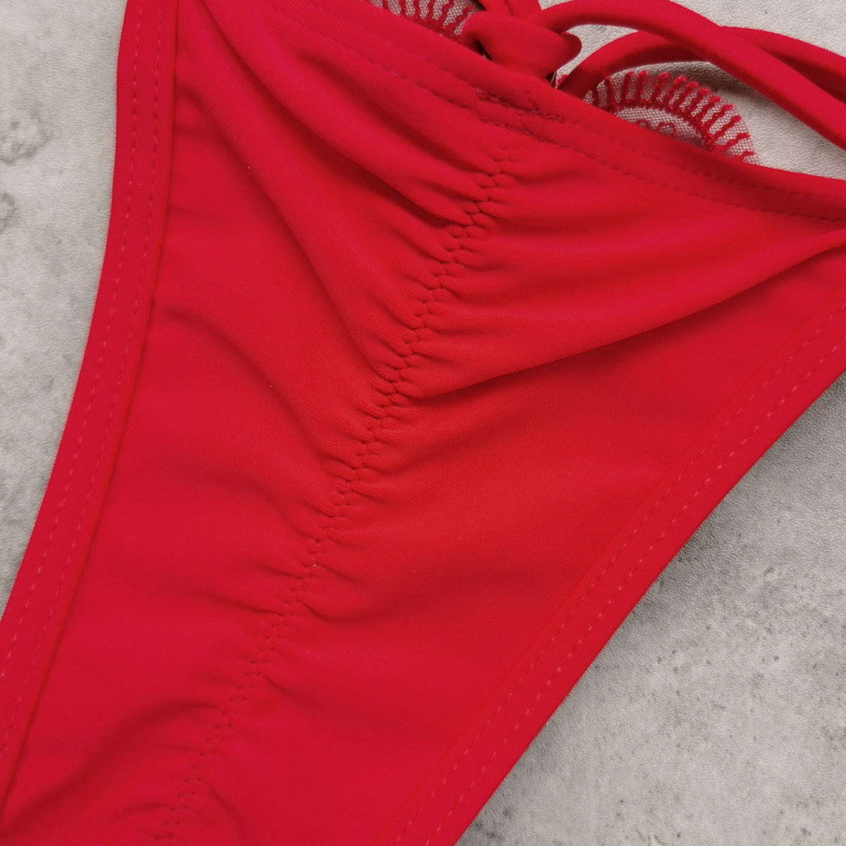 Strappy Underwire Bikini Set with Low-Rise Bottoms view 6