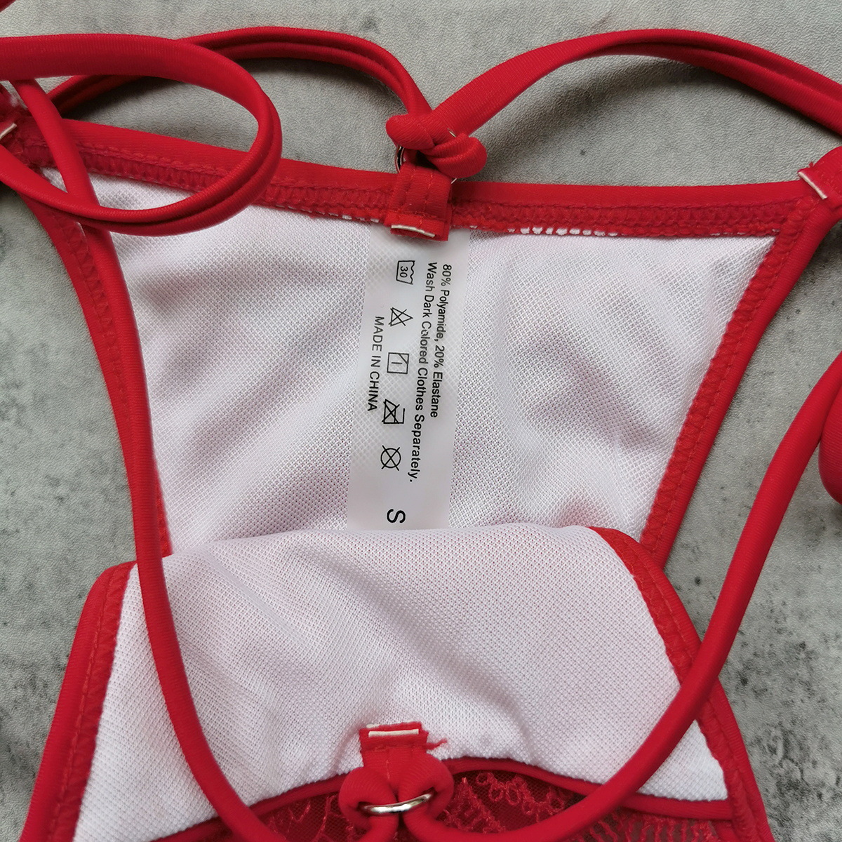 Strappy Underwire Bikini Set with Low-Rise Bottoms view 8