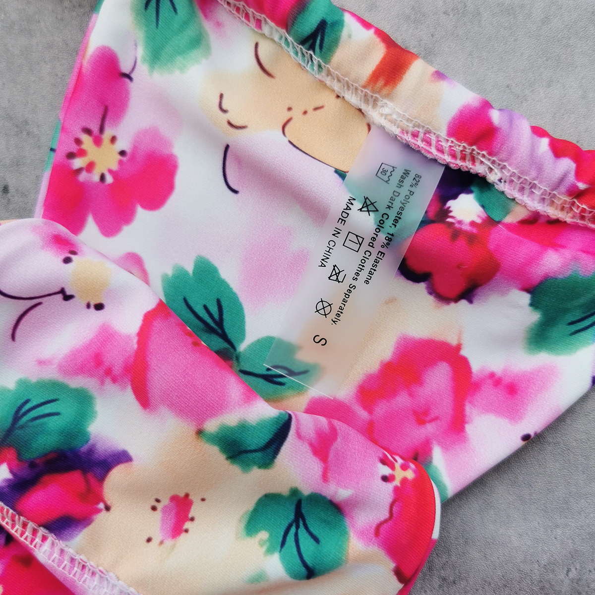 Wide Strap Front Tie Bikini Set view 6