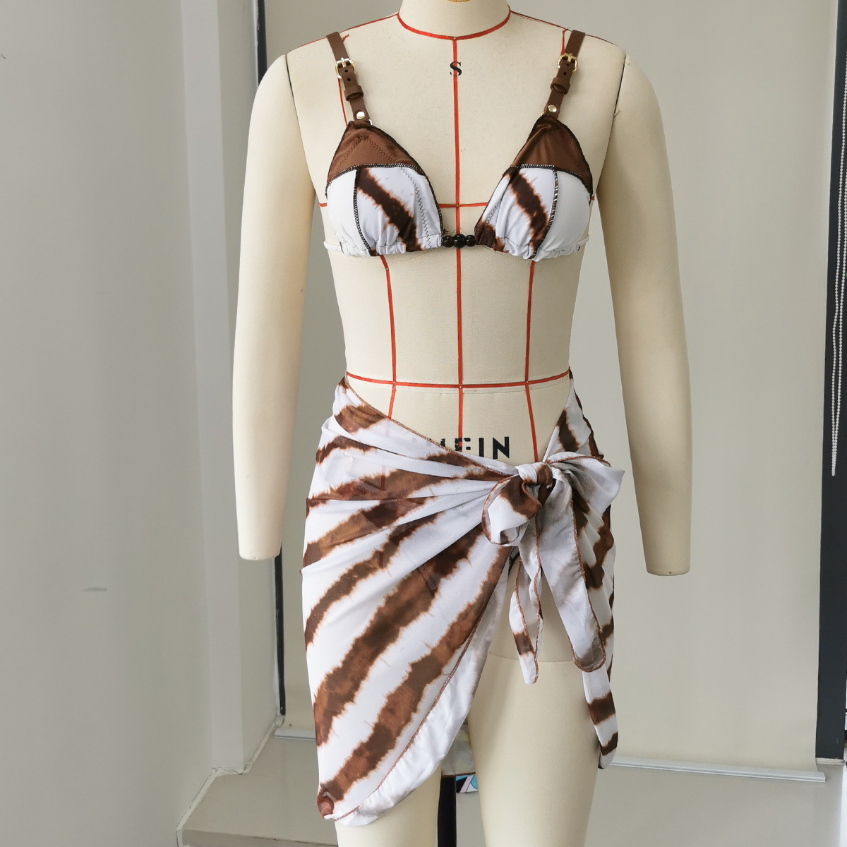 One Size Wrap Skirt with Self-Tie Waist