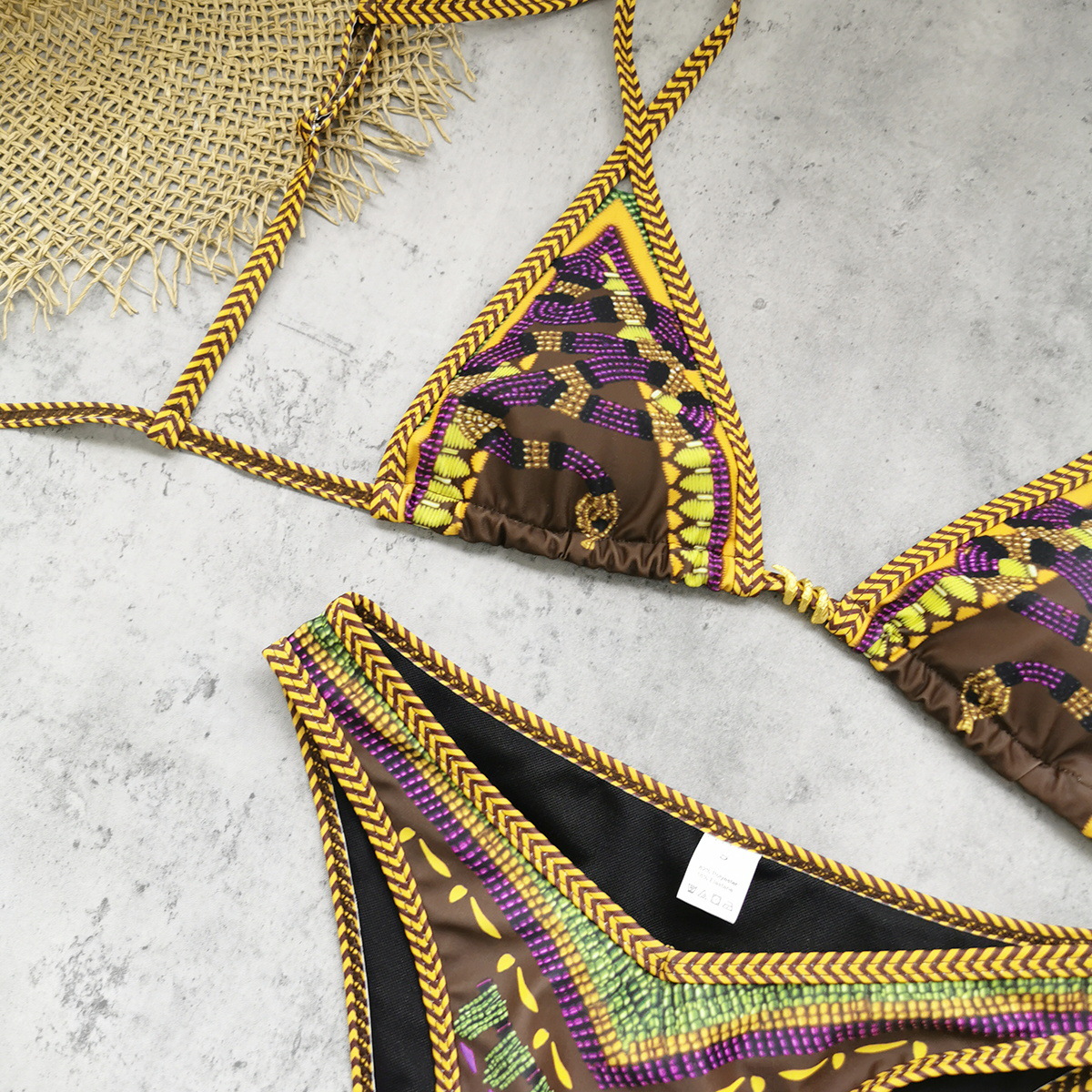 Halter Triangle Bikini Set view 10