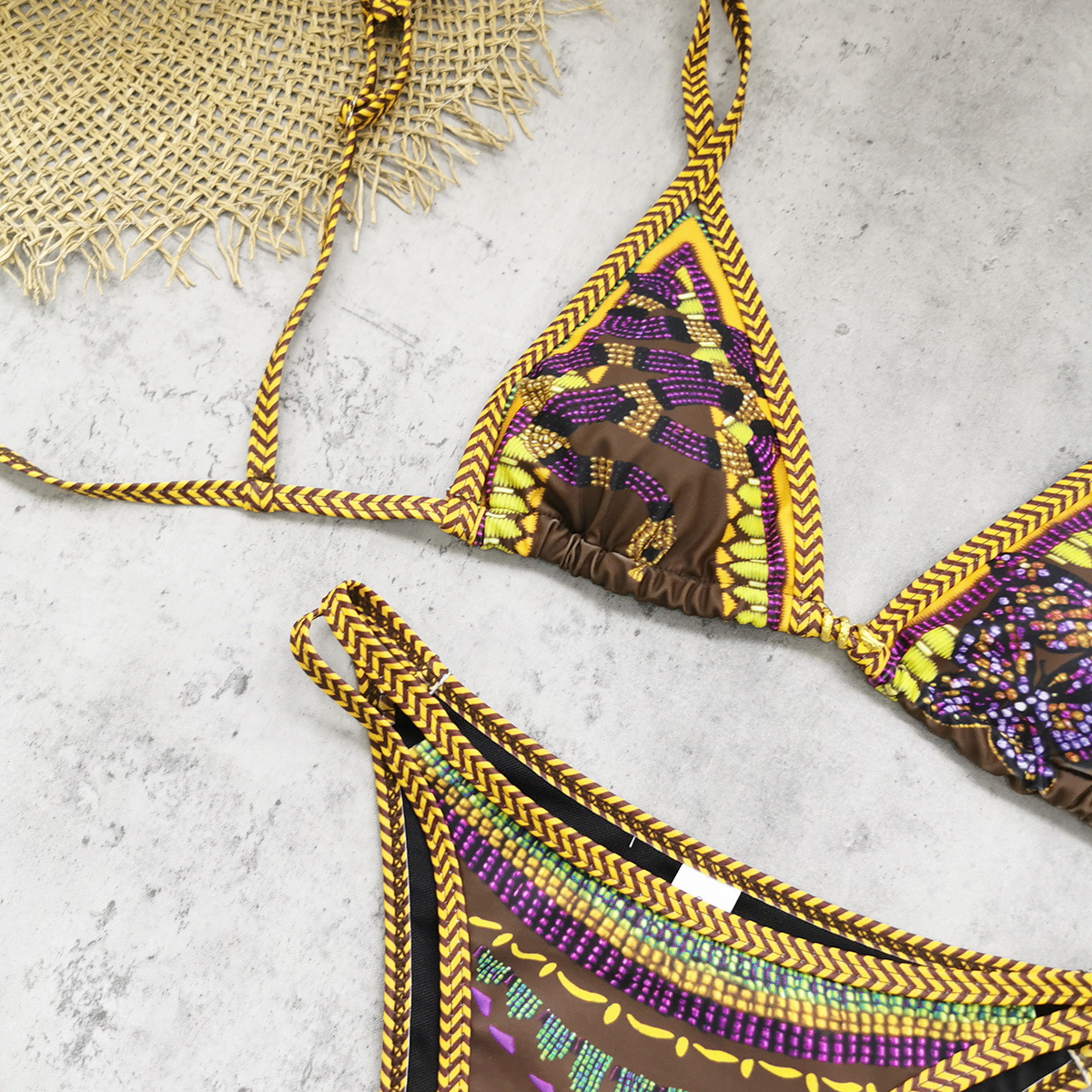 Halter Triangle Bikini Set view 14