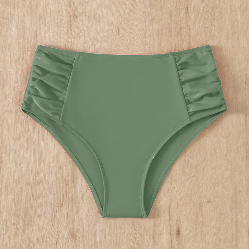 Women’s High Waist Ruched Bikini Bottom