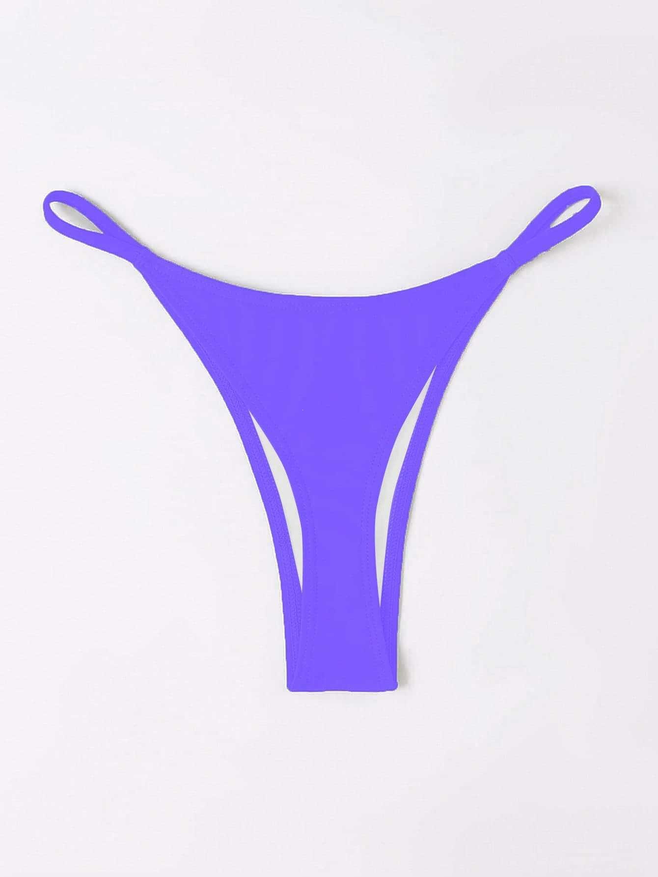 Thong Bikini Bottom with Side Straps view 67