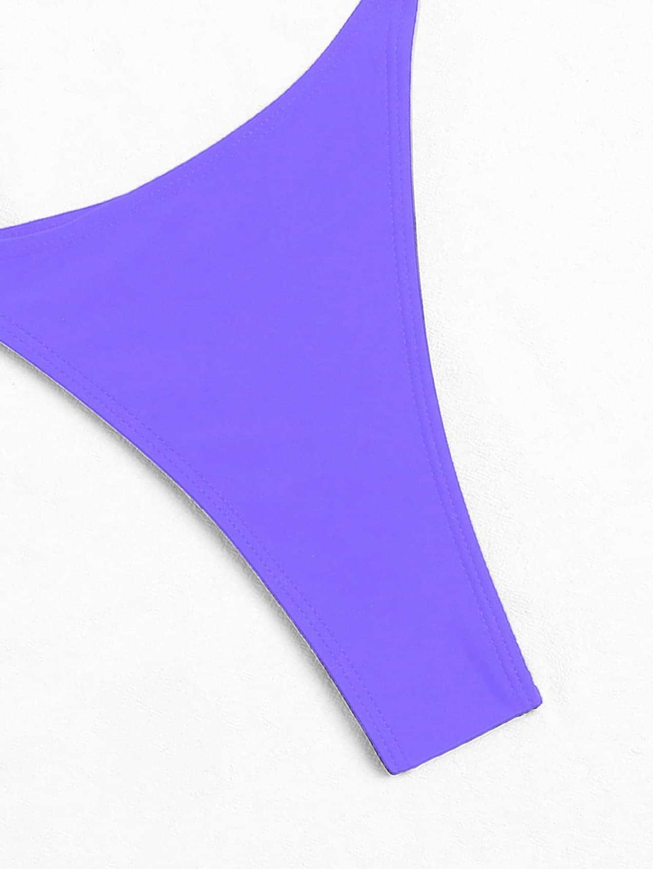 Thong Bikini Bottom with Side Straps view 68
