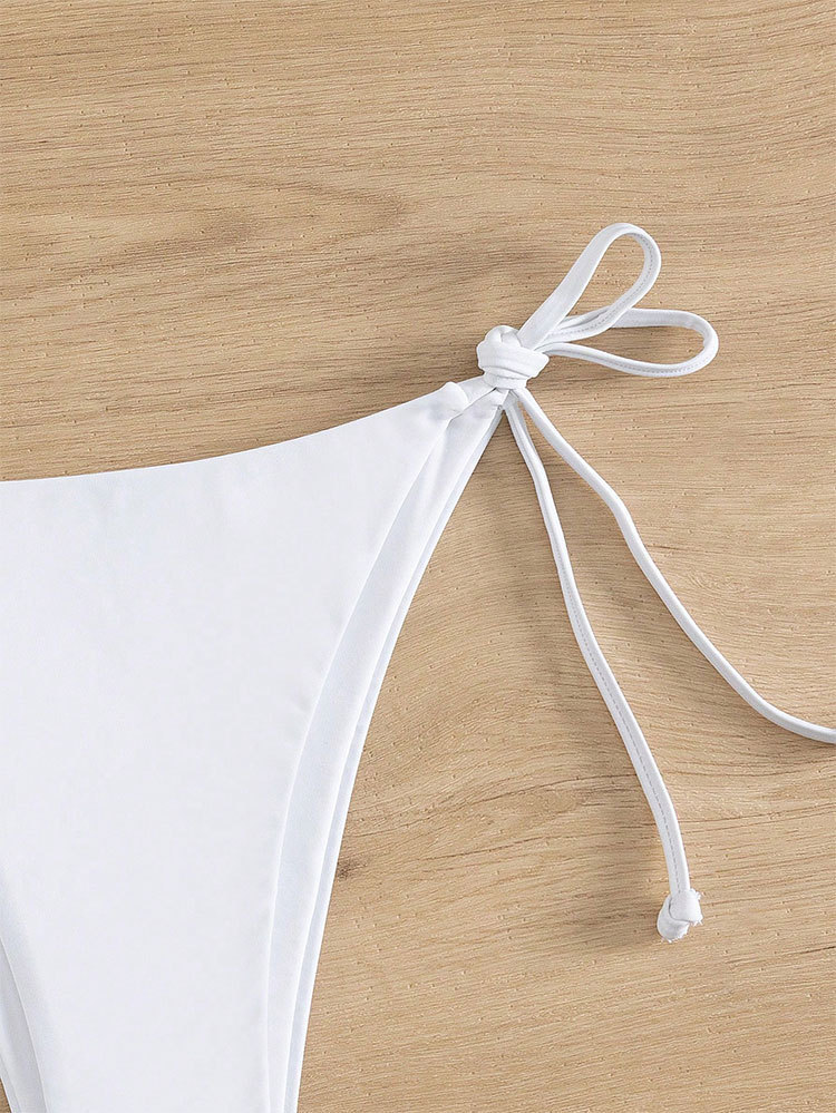 Women's Tie-Side Bikini Bottom High-Cut Swim Brief