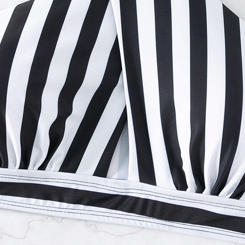 Women's Halter Crossover Keyhole Bikini Top view 3