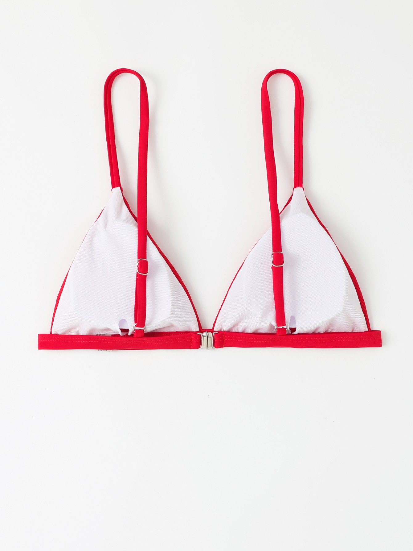 Women's Triangle Bikini Top with Adjustable Spaghetti Straps and Back Clasp view 5