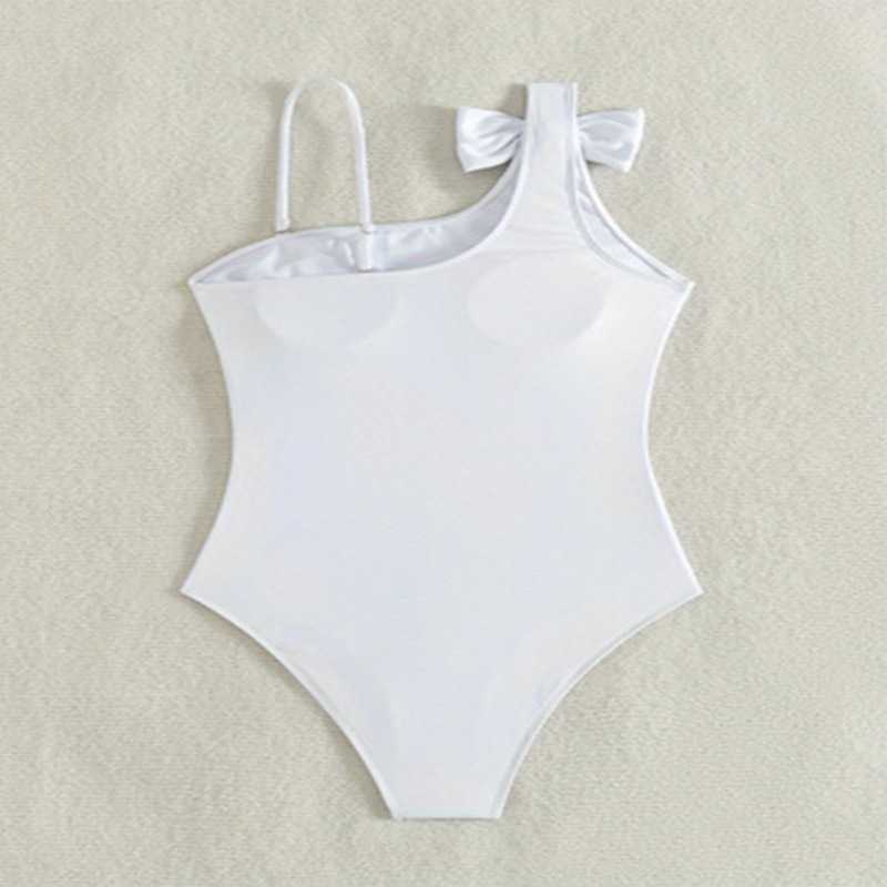 Women's One Shoulder Bow Knot One Piece Swimsuit view 3