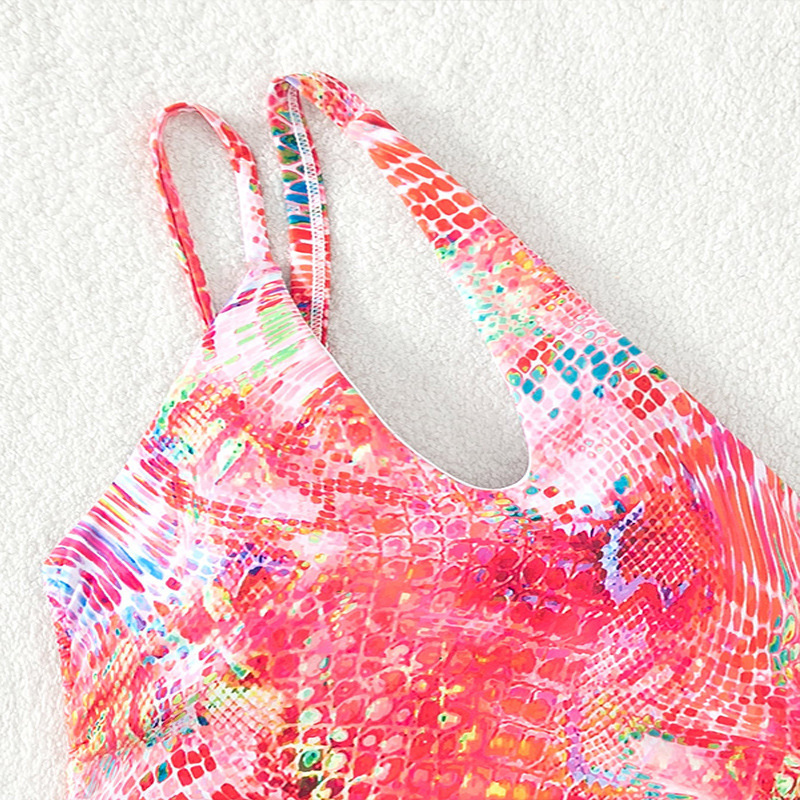 Women's One-Shoulder Cutout One-Piece Swimsuit with Side Ties view 5