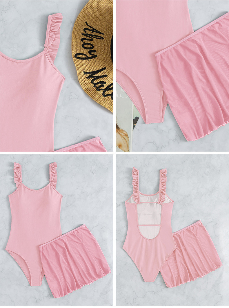 Ruffled Strap Skirted One-Piece Swimsuit view 23