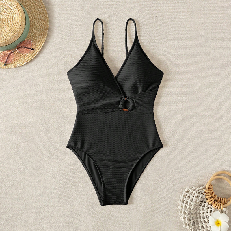 Women's One-Piece Swimsuit with Ring Detail view 9