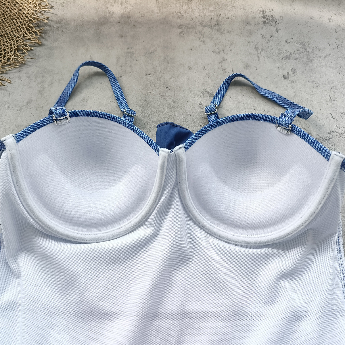 Women's One-Piece Swimsuit with Rosette and Cutout view 13