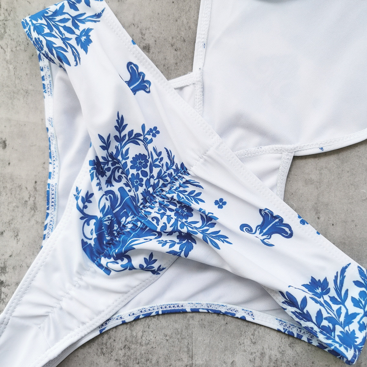 Halter Neck Cutout One-Piece Swimsuit view 6