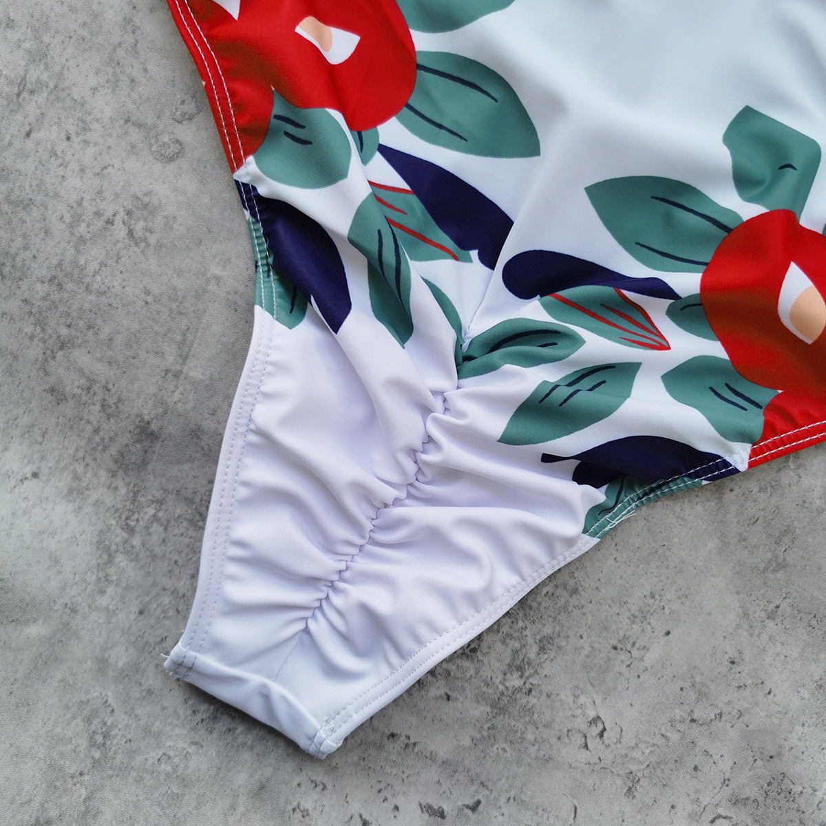 Plunge One-Piece Swimsuit with Adjustable Straps and High-Cut Legs view 6