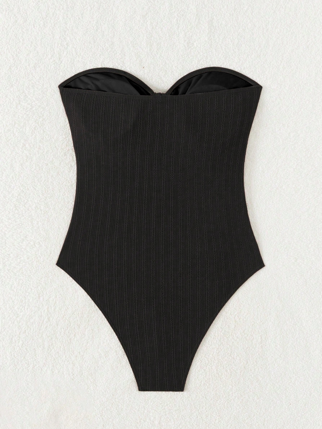 Convertible Strapless Halter One-Piece Swimsuit view 10