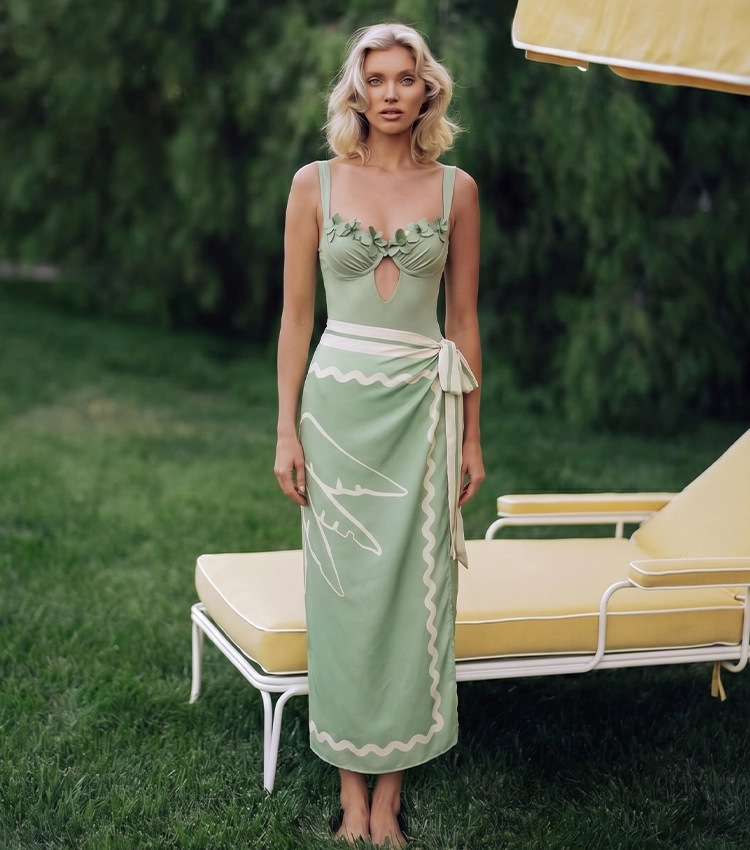 Tie-Waist Wrap Skirt