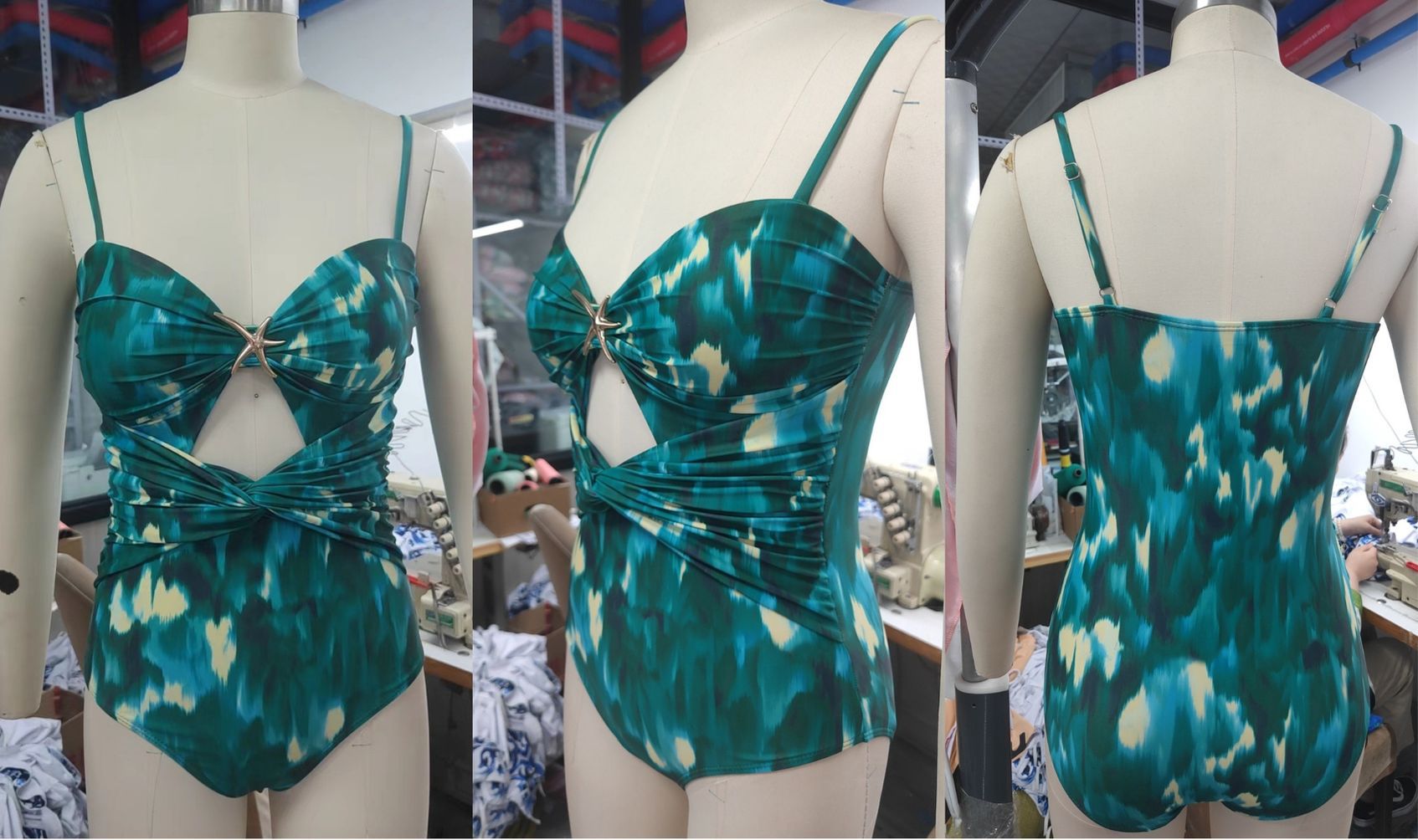 One Piece Swimsuit with Cover Up Maxi Skirt Set