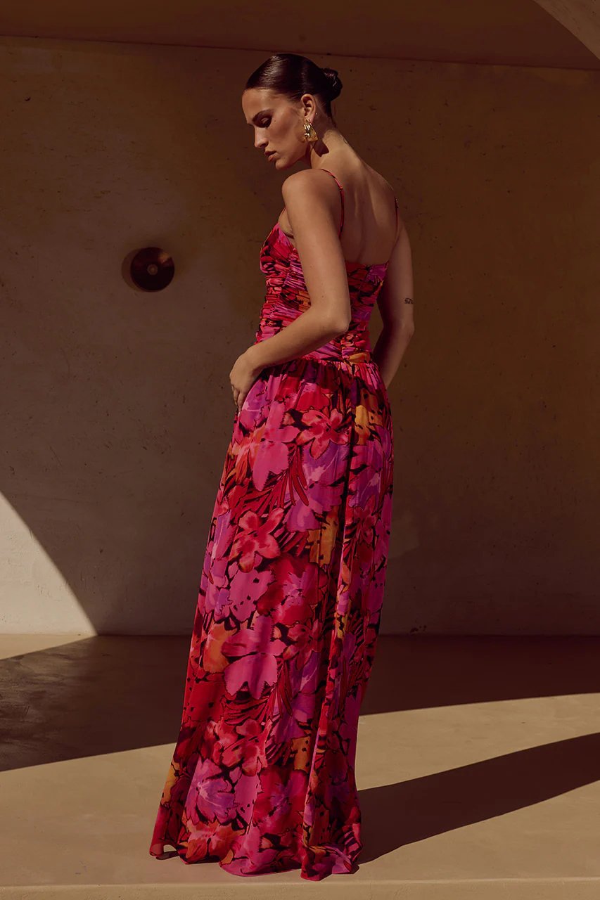 One Piece Swimsuit with Cover Up Maxi Skirt Set