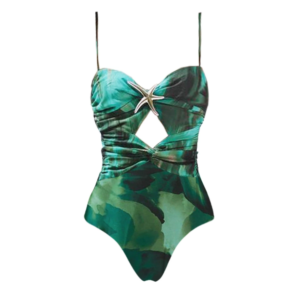 Cutout One-Piece Swimsuit and Maxi Cover-Up Dress Set view 6