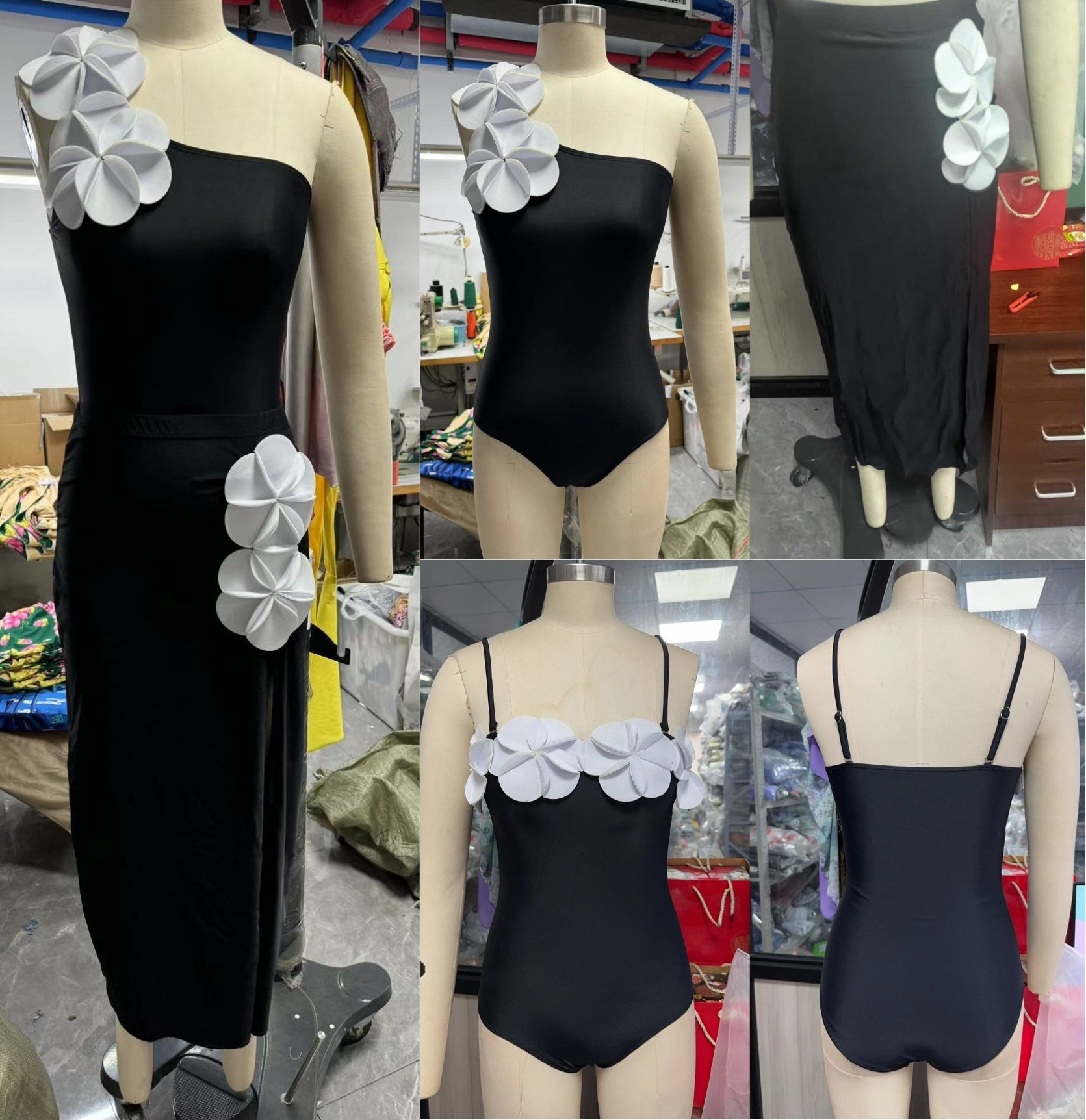 Strapless Bandeau One-Piece Swimsuit