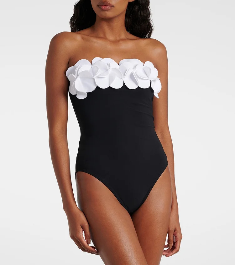 Strapless Bandeau One-Piece Swimsuit