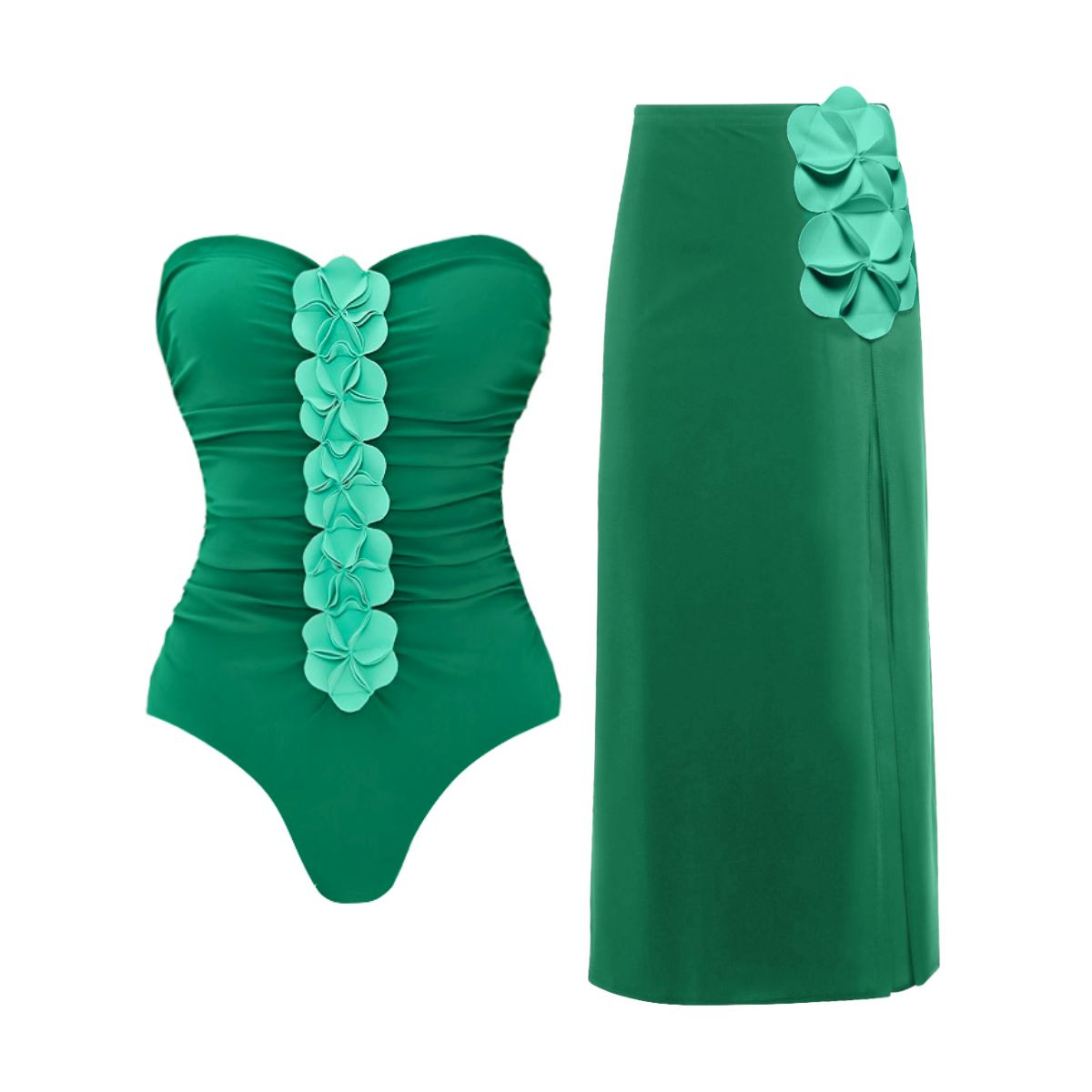 Green Bandeau Set 2
