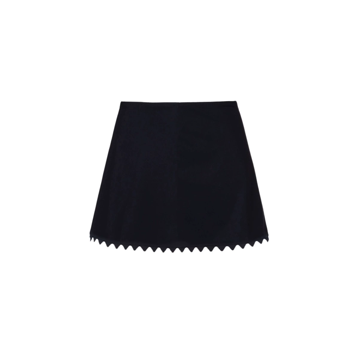 Zigzag Trim Mini Skirt