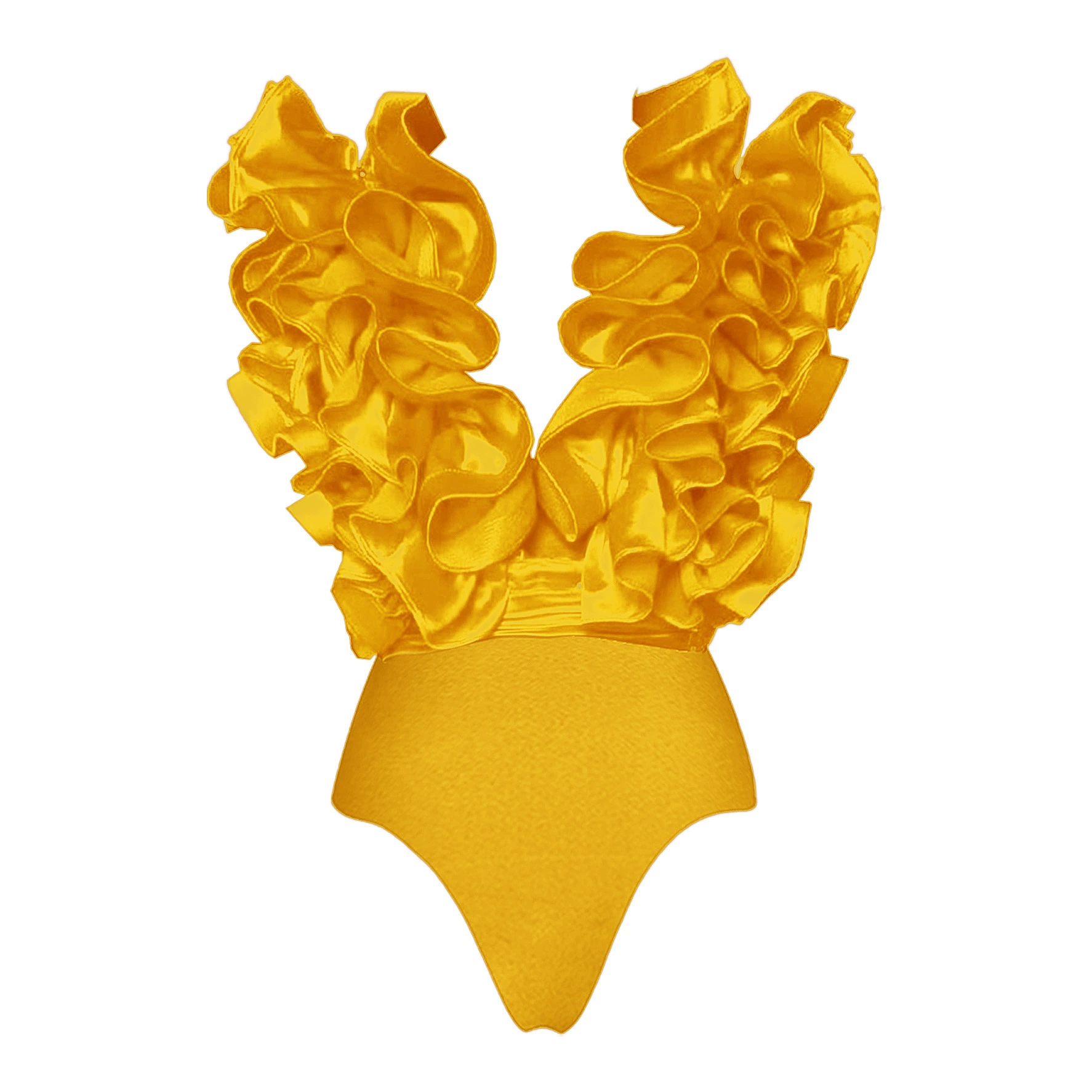 Ruffle Bodysuit and High-Low Skirt Set view 14