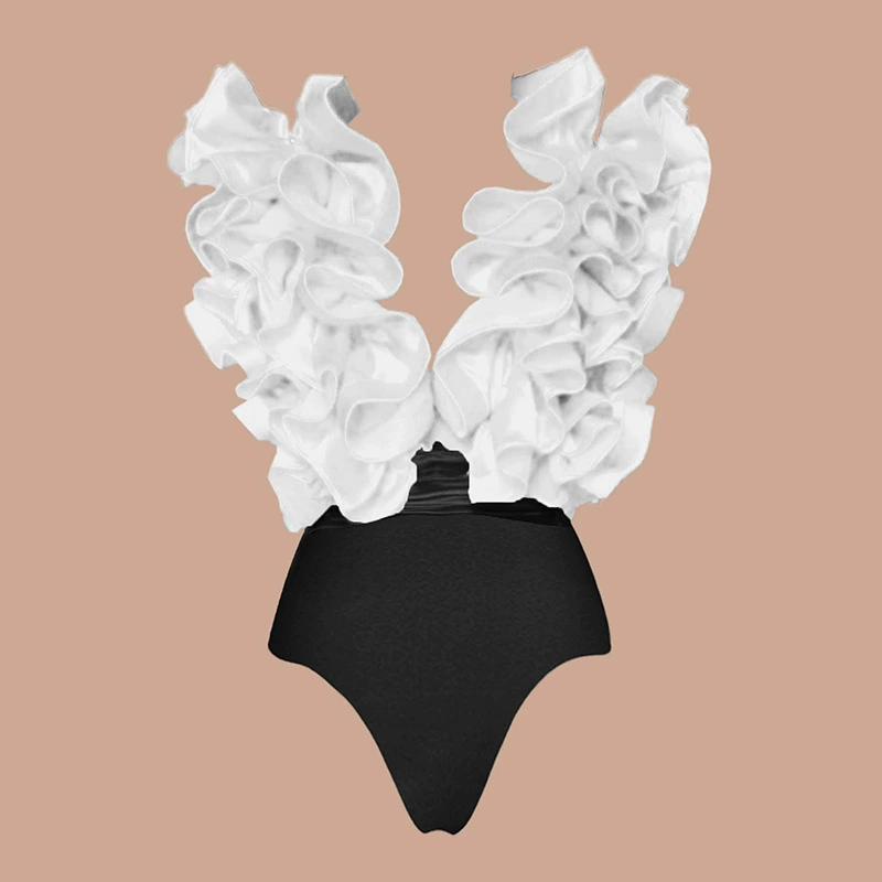 Ruffle Bodysuit and High-Low Skirt Set view 23