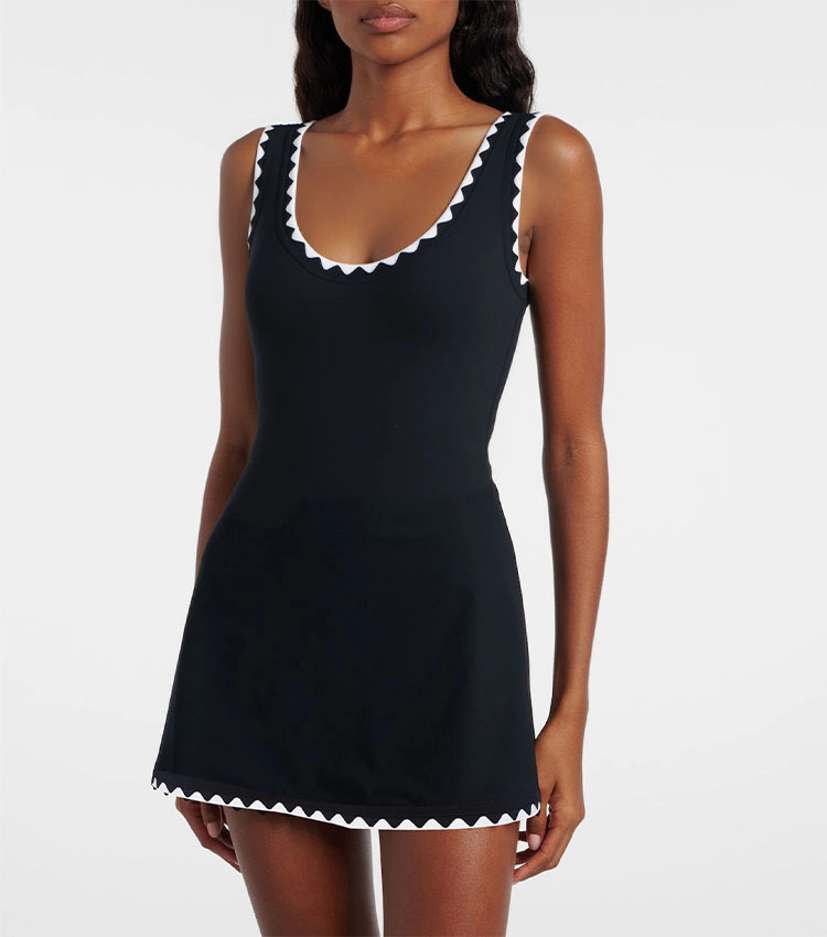 Square Neck One Piece Swimsuit
