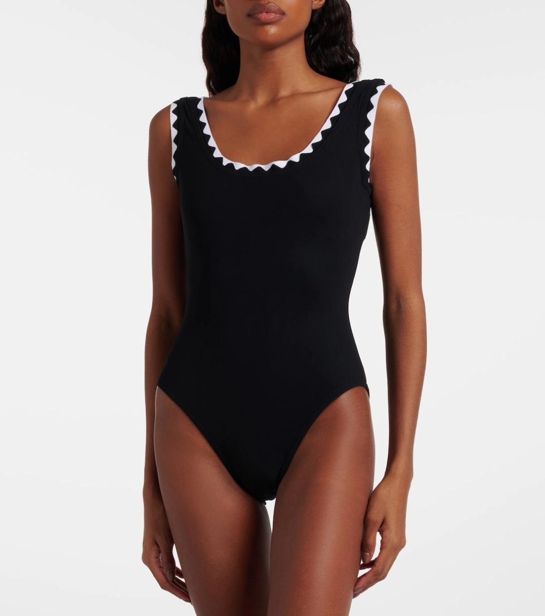Square Neck One Piece Swimsuit