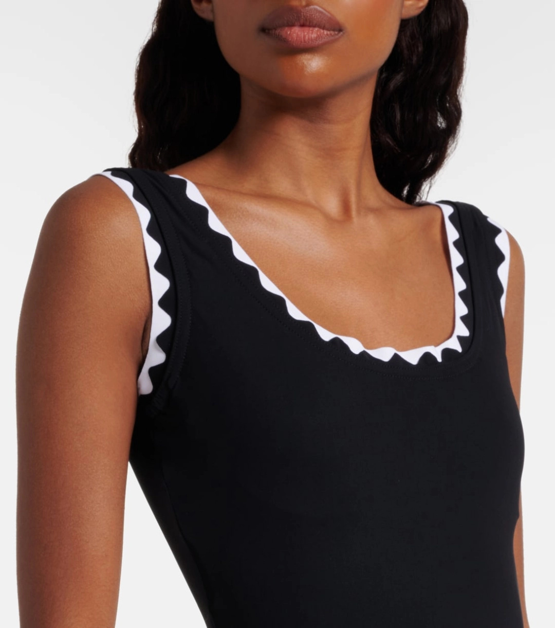 Square Neck One Piece Swimsuit