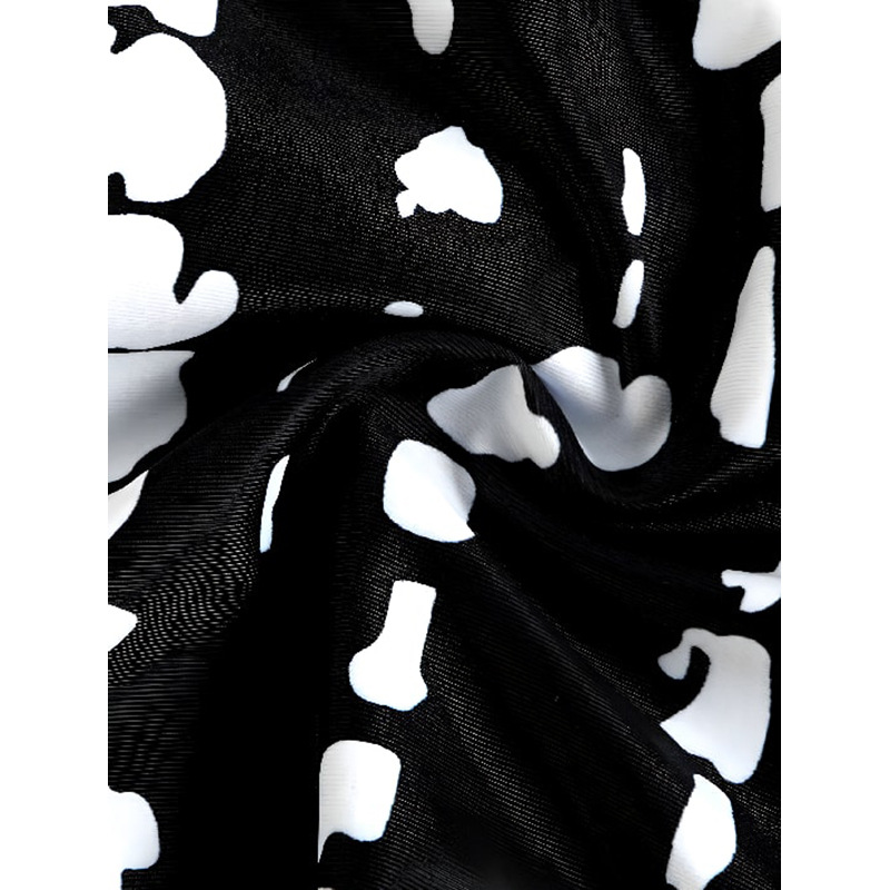 Halter Neck Ruched One-Piece Swimdress with Boyleg Shorts view 12