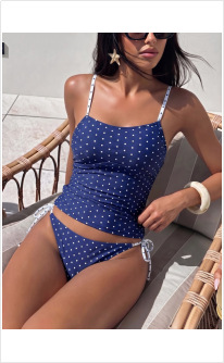 Navy Blue Polka Dot