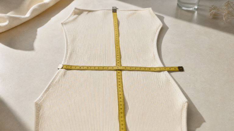 A swimsuit that fits the sample can still shrink after the first wash