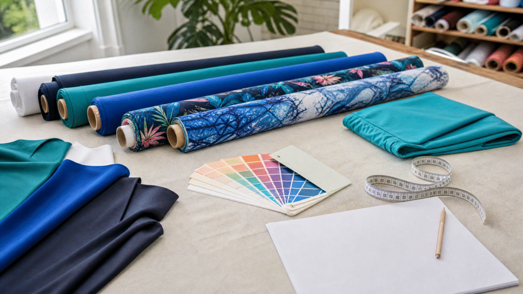 Decide who supplies the fabric before your swimwear order is quoted Decide who supplies the fabric before your swimwear order is quoted
